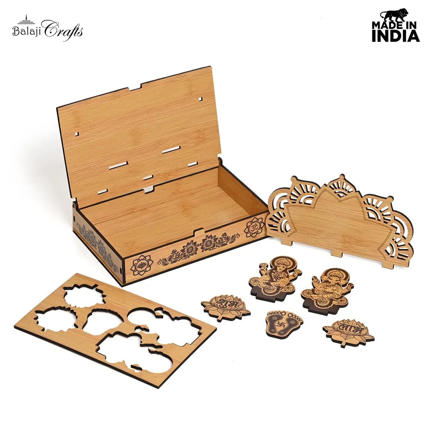 Mandir Portable Wooden Mini Mandir 02