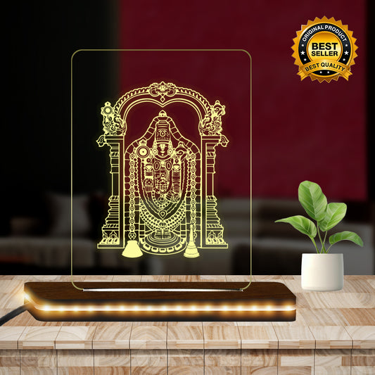 Tirupati BalaJi Idol LED Light Glow Frame