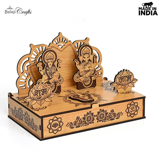 Mandir Portable Wooden Mini Mandir 02