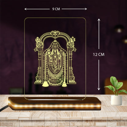Tirupati BalaJi Idol LED Light Glow Frame