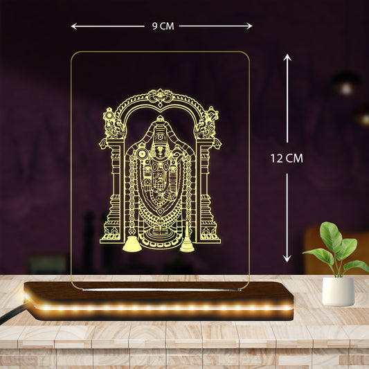 Tirupati BalaJi Idol LED Light Glow Frame